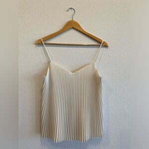 Club Monaco - Size M - Ruffled Cream Camisole